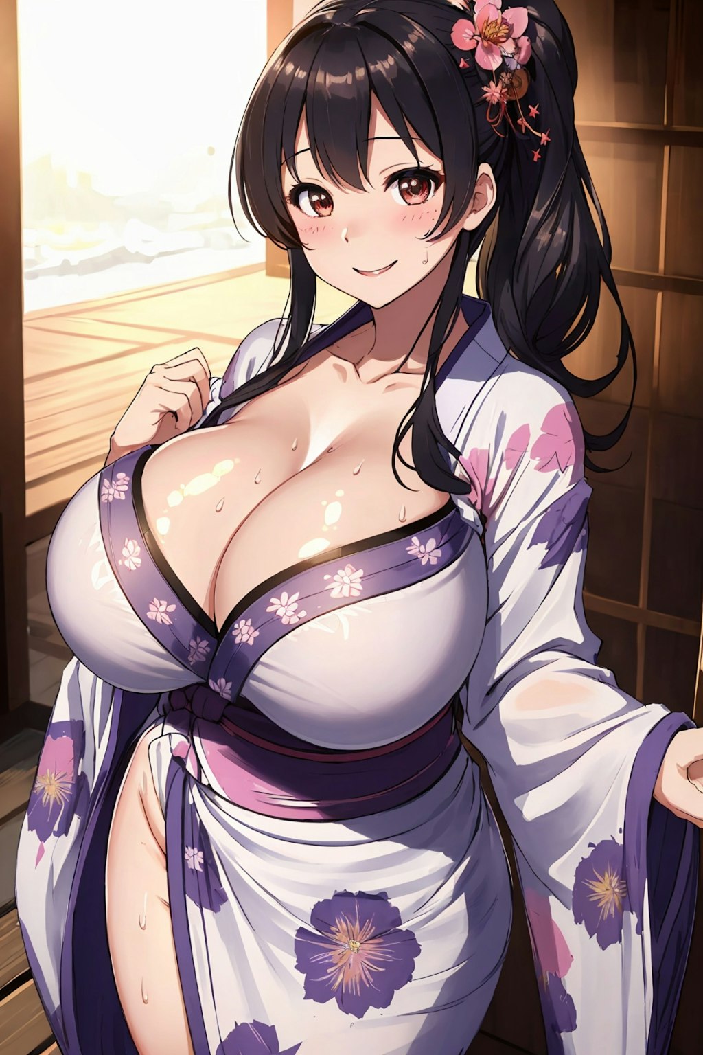 爆乳ゆかた風