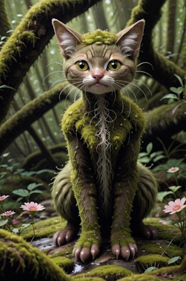 Moss cat