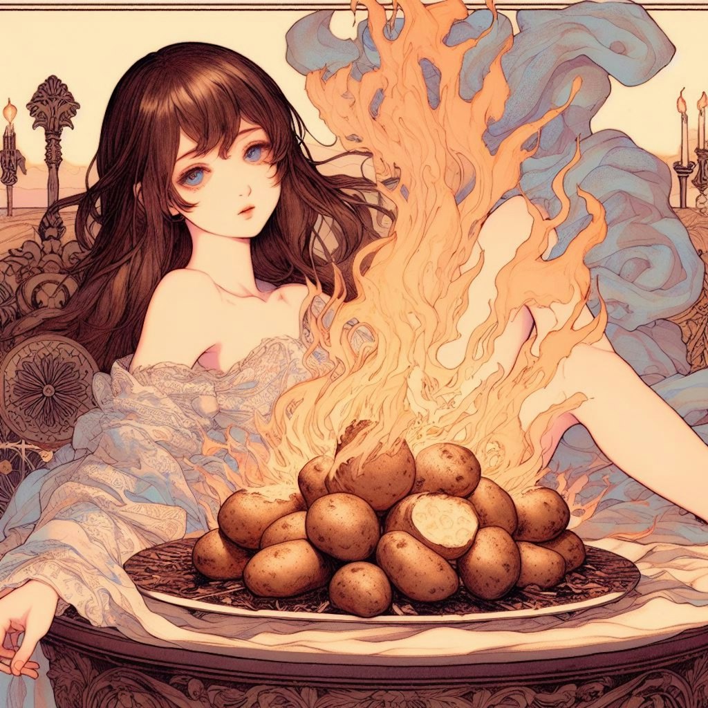 焼き芋？ A baked potato?