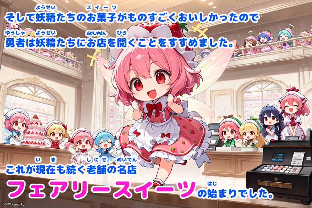 【なぞのえほん】あまとうゆうしゃとスイーツのようせい
