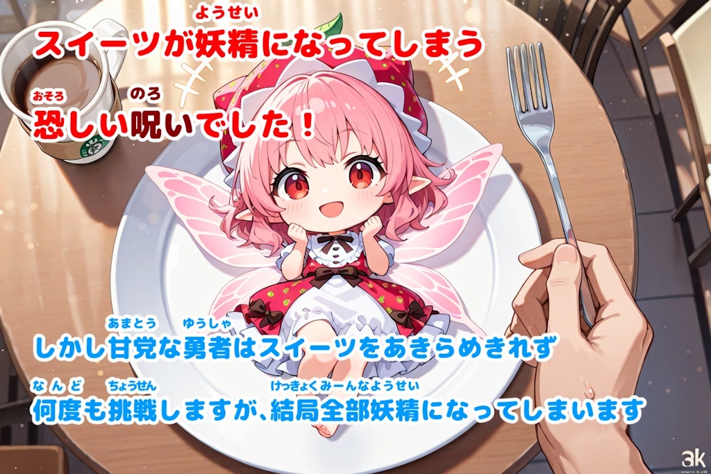 【なぞのえほん】あまとうゆうしゃとスイーツのようせい