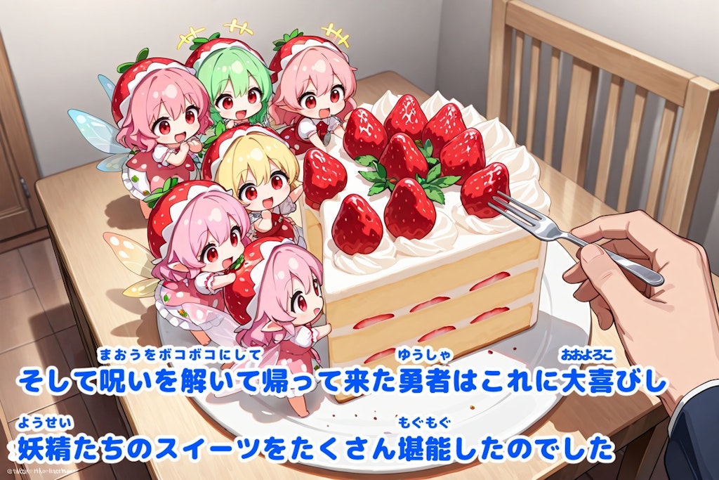 【なぞのえほん】あまとうゆうしゃとスイーツのようせい