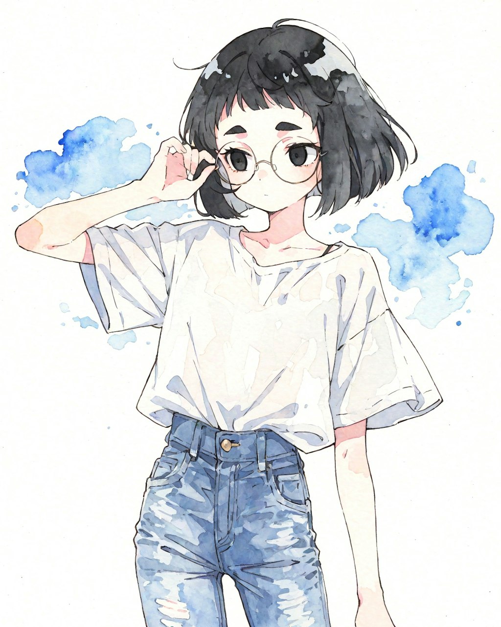 デニムめがねちゃん