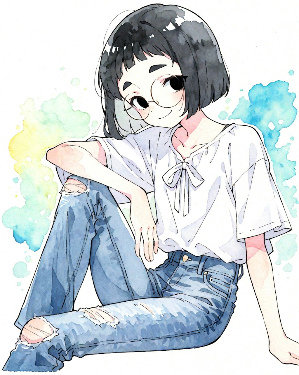 デニムめがねちゃん