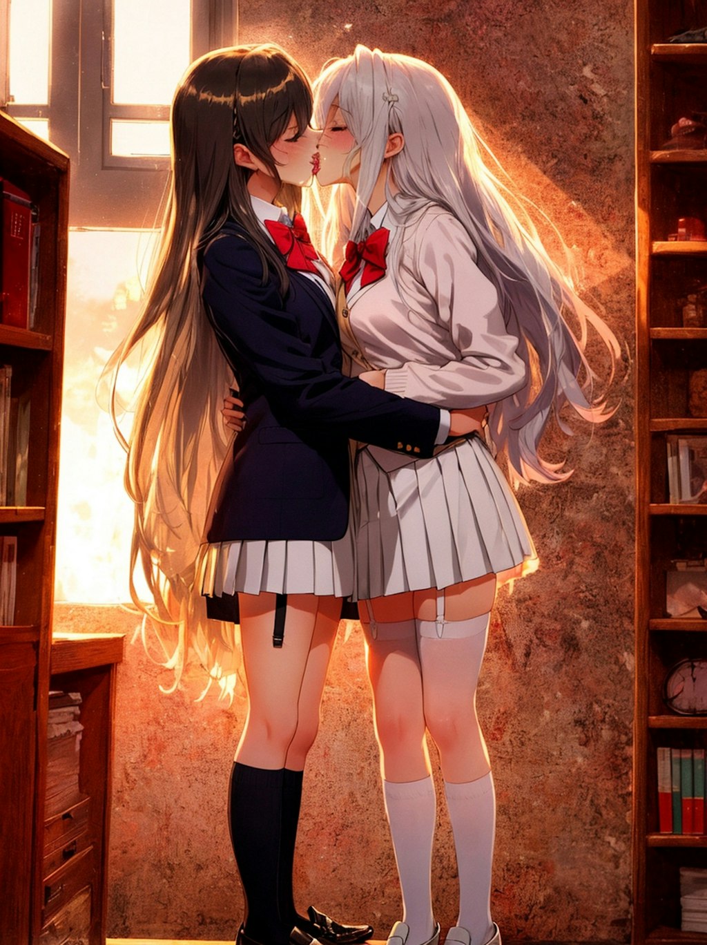 百合キス