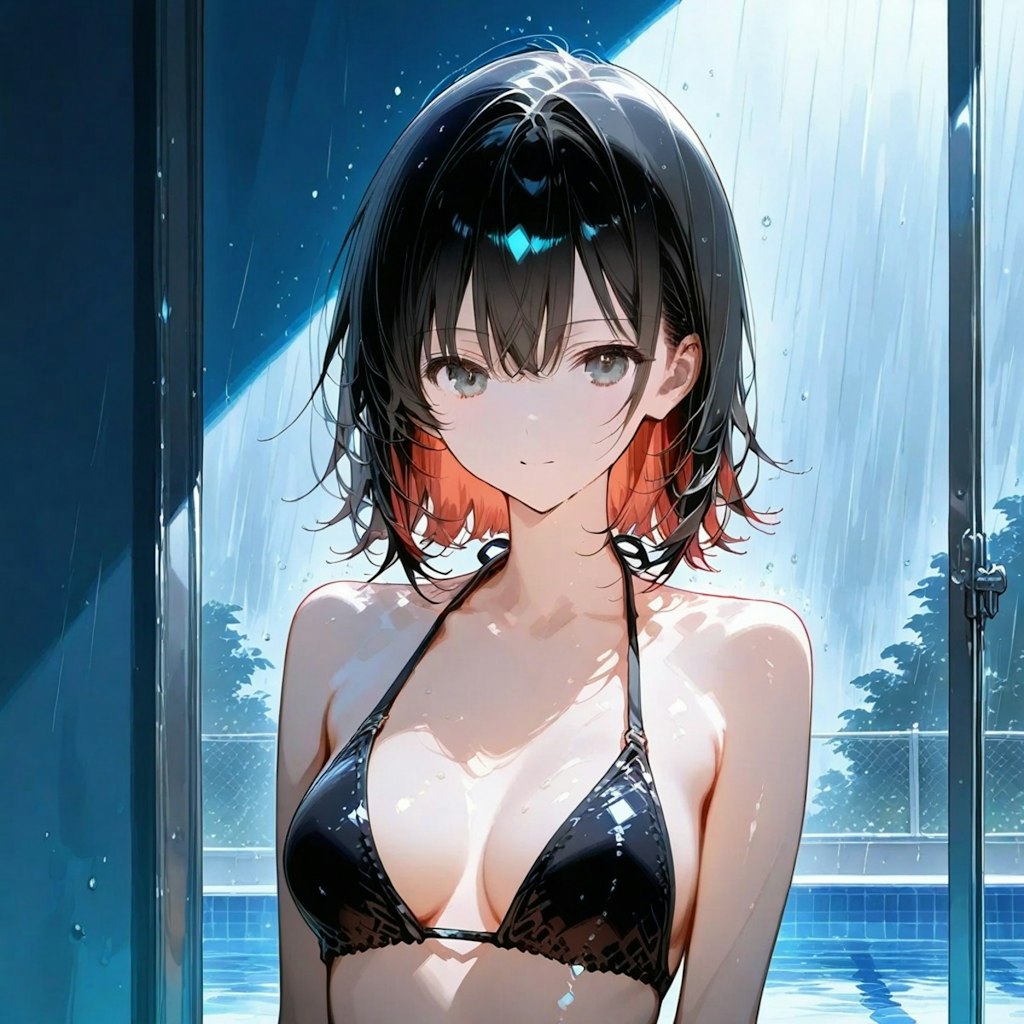 雨が降ってきちゃった