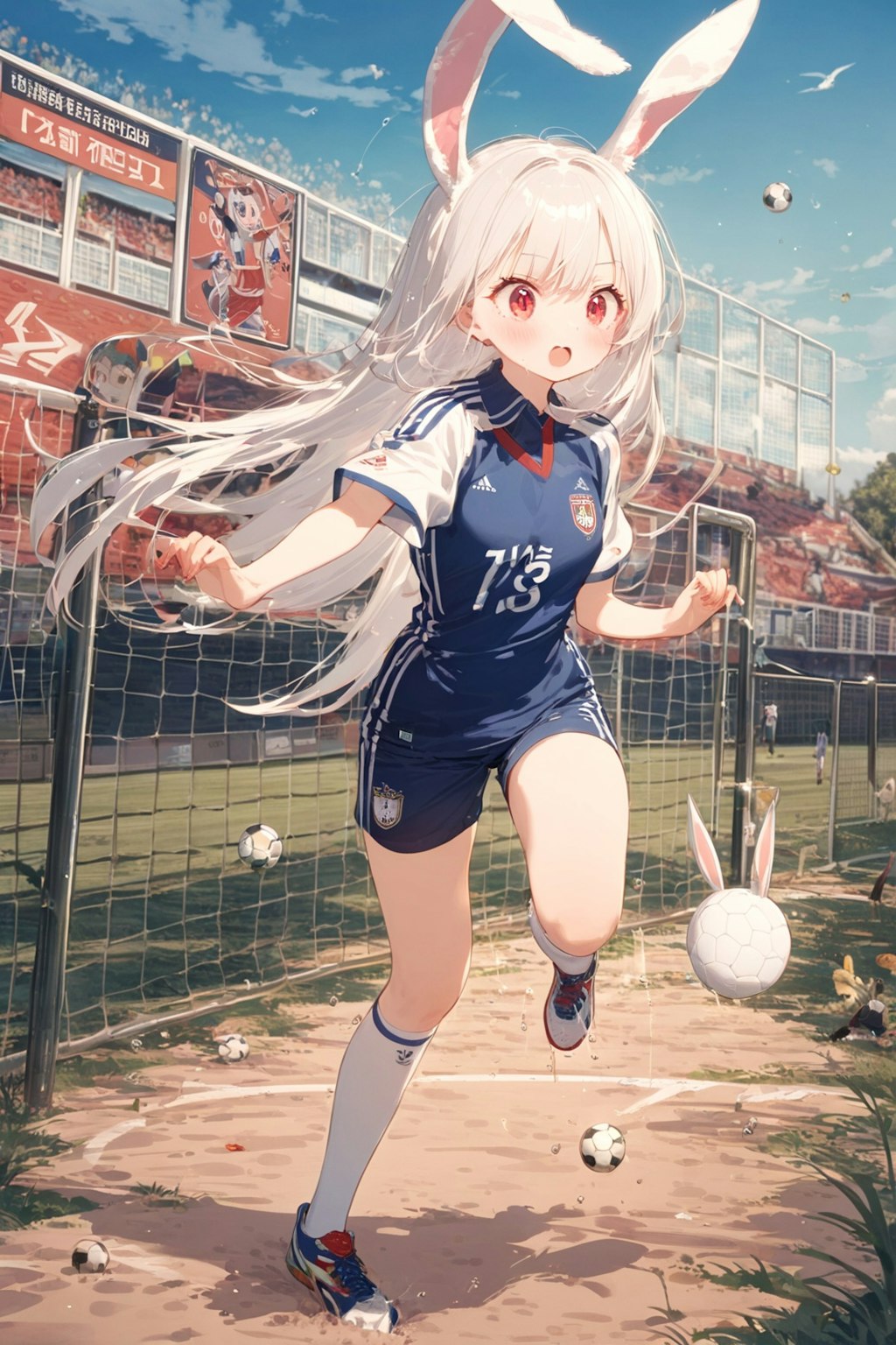 ウサギサッカー