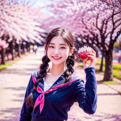 セーラー服と満開の桜4