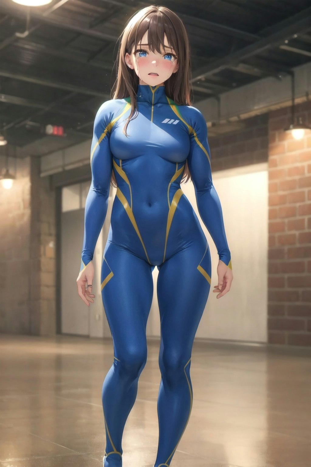 Skintight catsuit