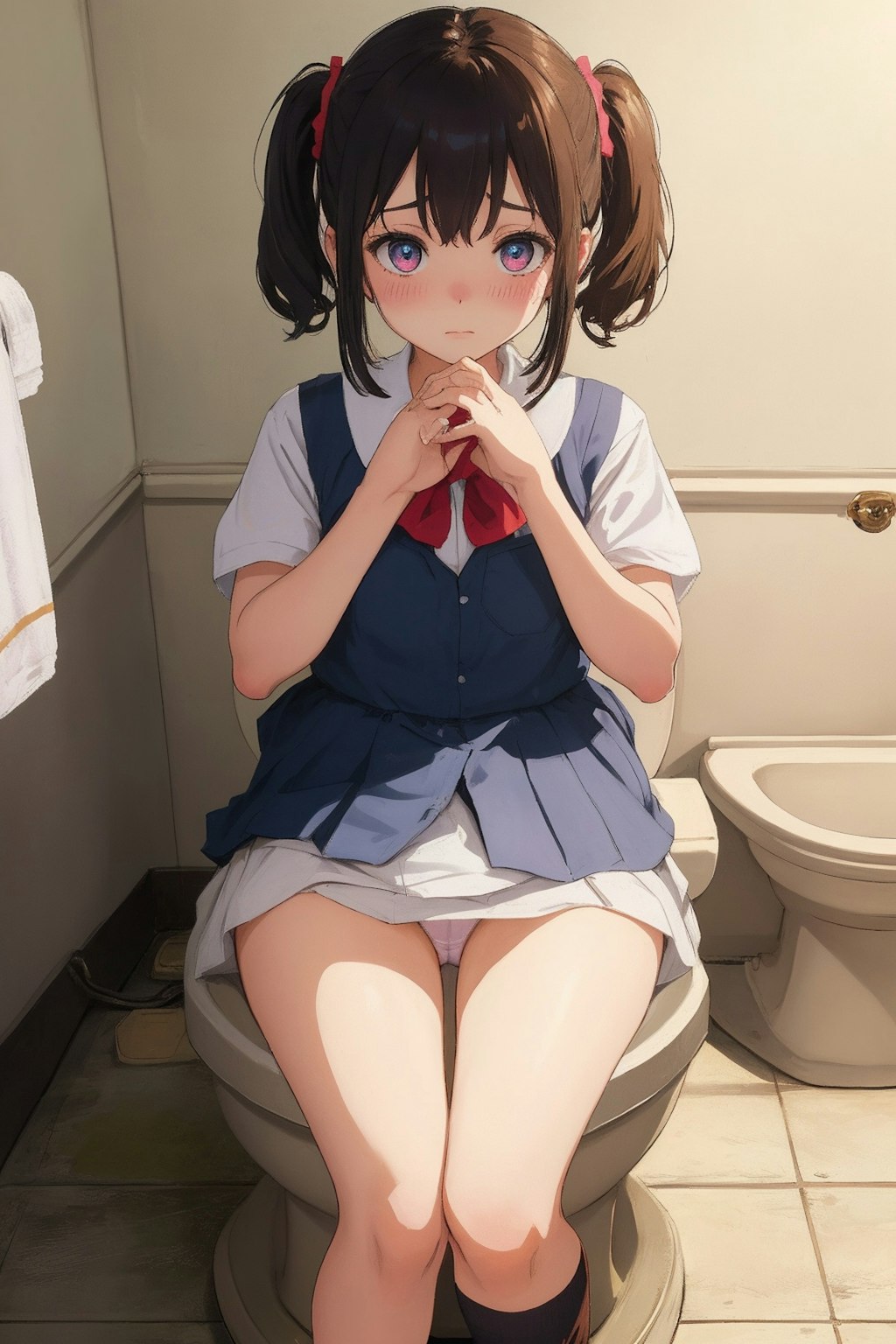 用を足す女の子たち