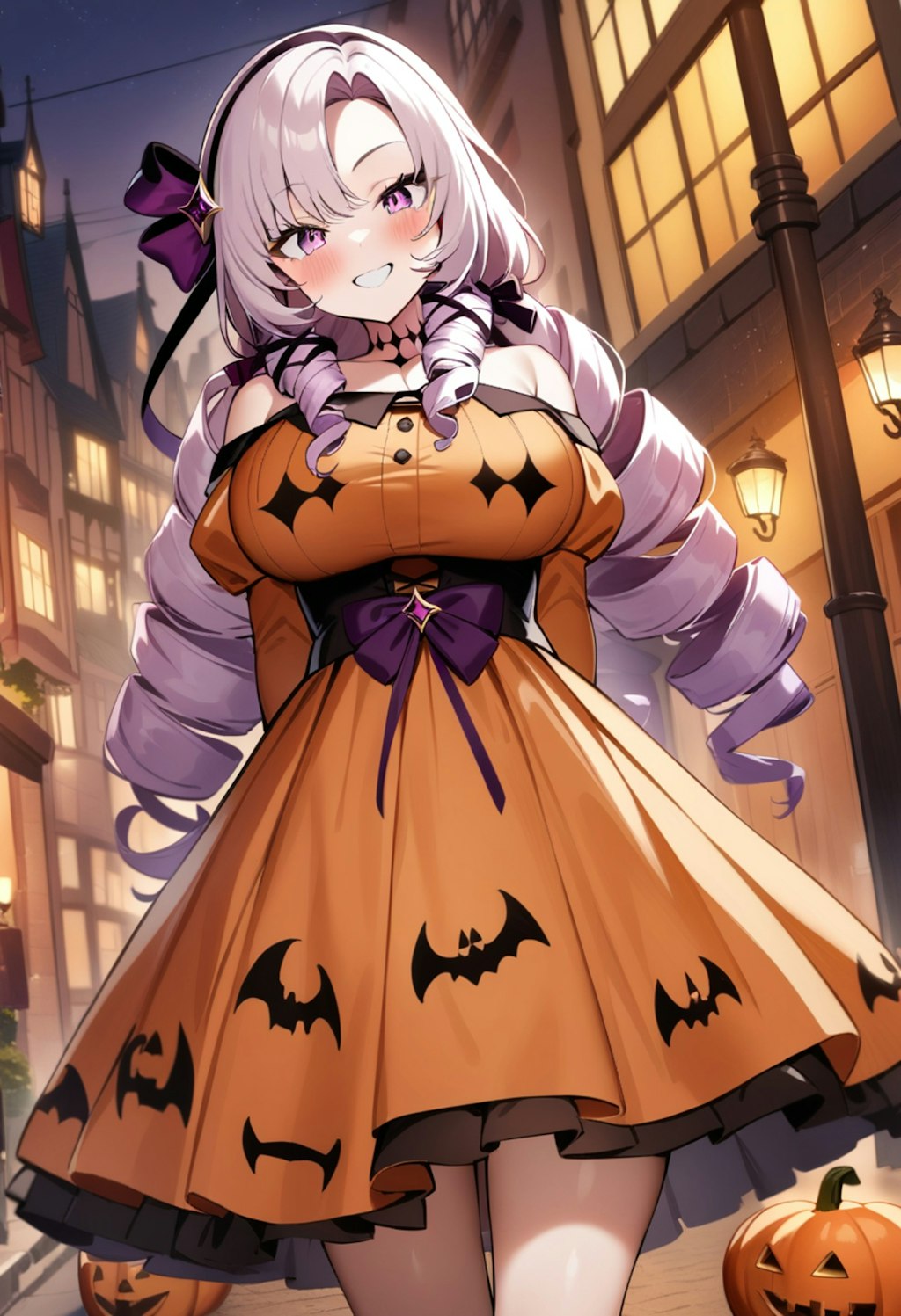 壱百満天原サロメ👑👗のジャックオーランタンドレス🎃👗