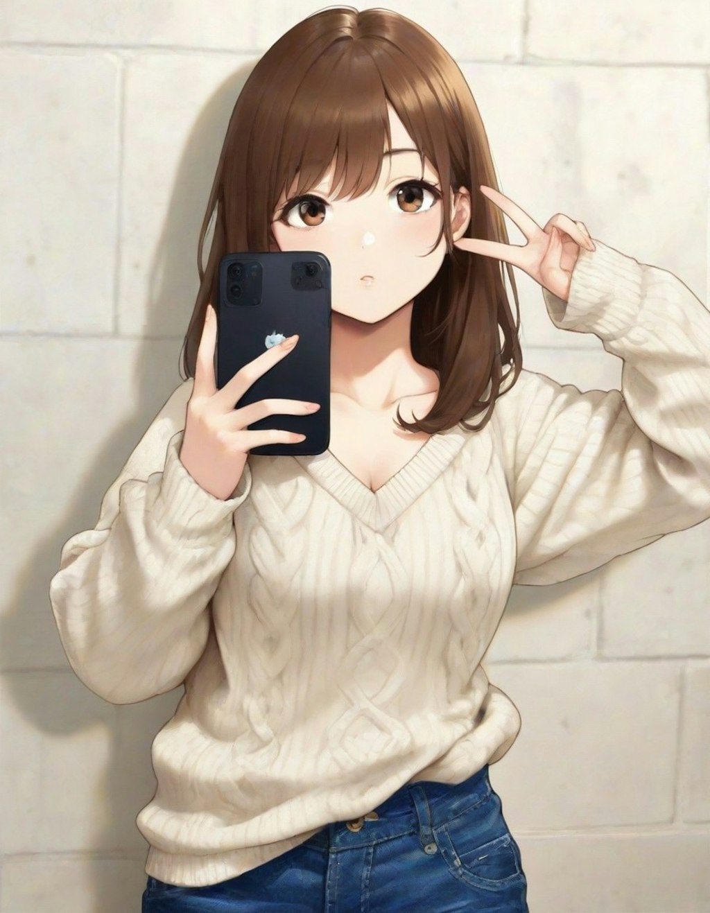 お姉さんの自撮り風