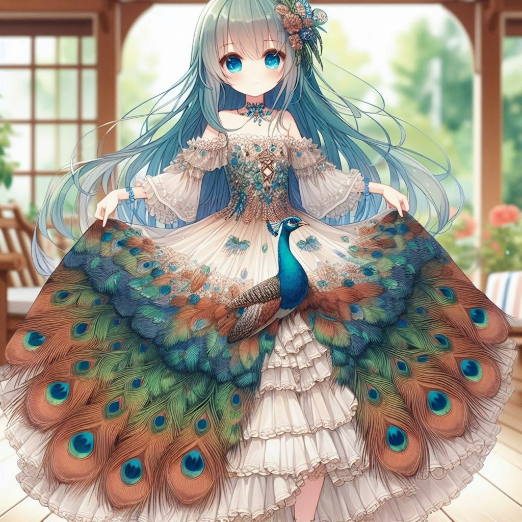 孔雀🦚の擬人化