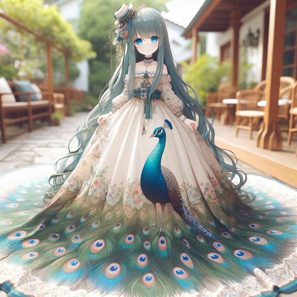 孔雀🦚の擬人化