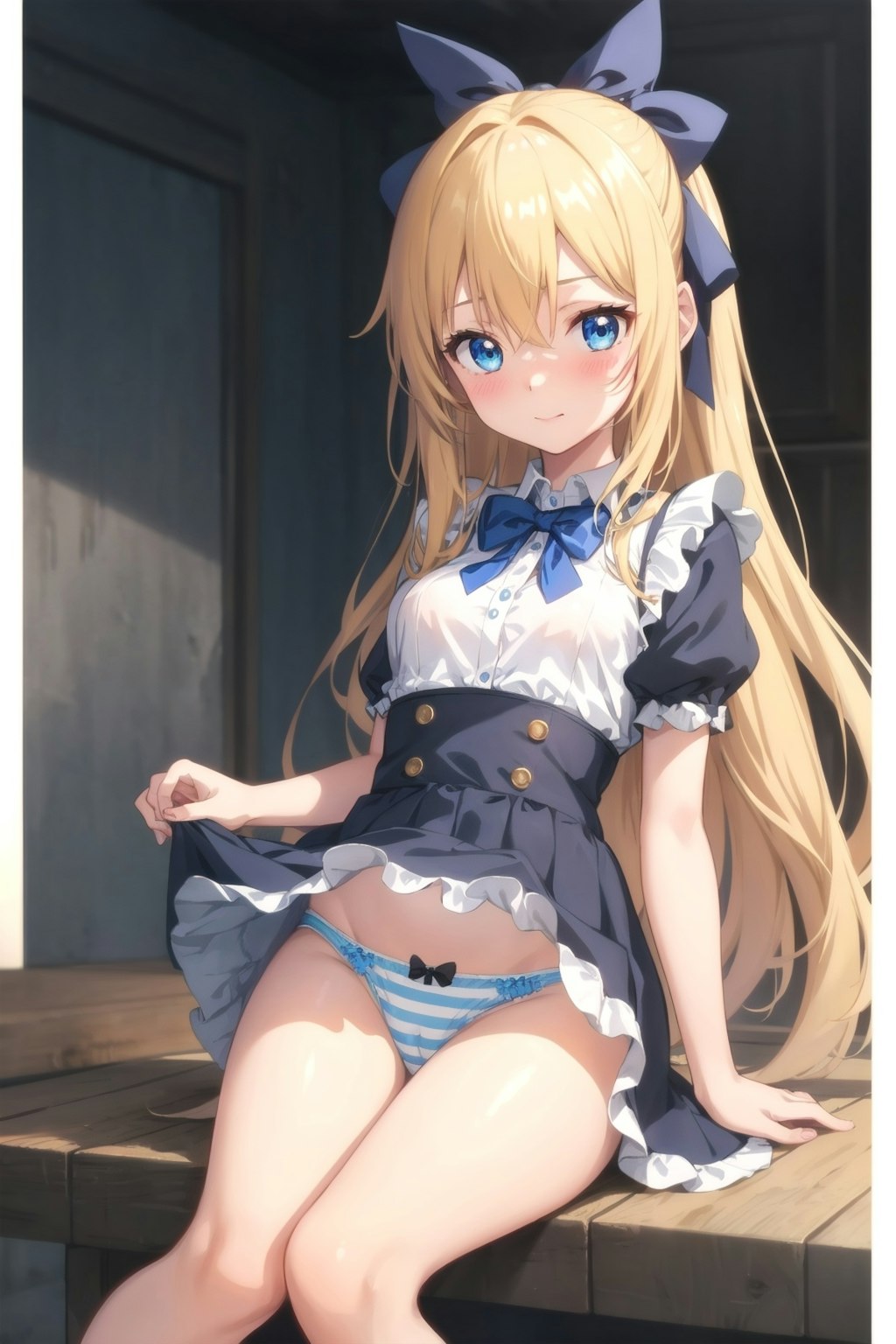 エプロンドレスな金髪ちゃん