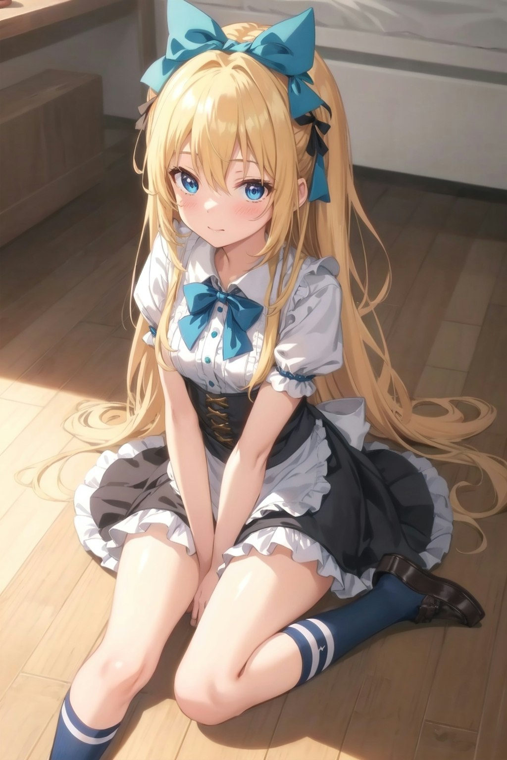エプロンドレスな金髪ちゃん