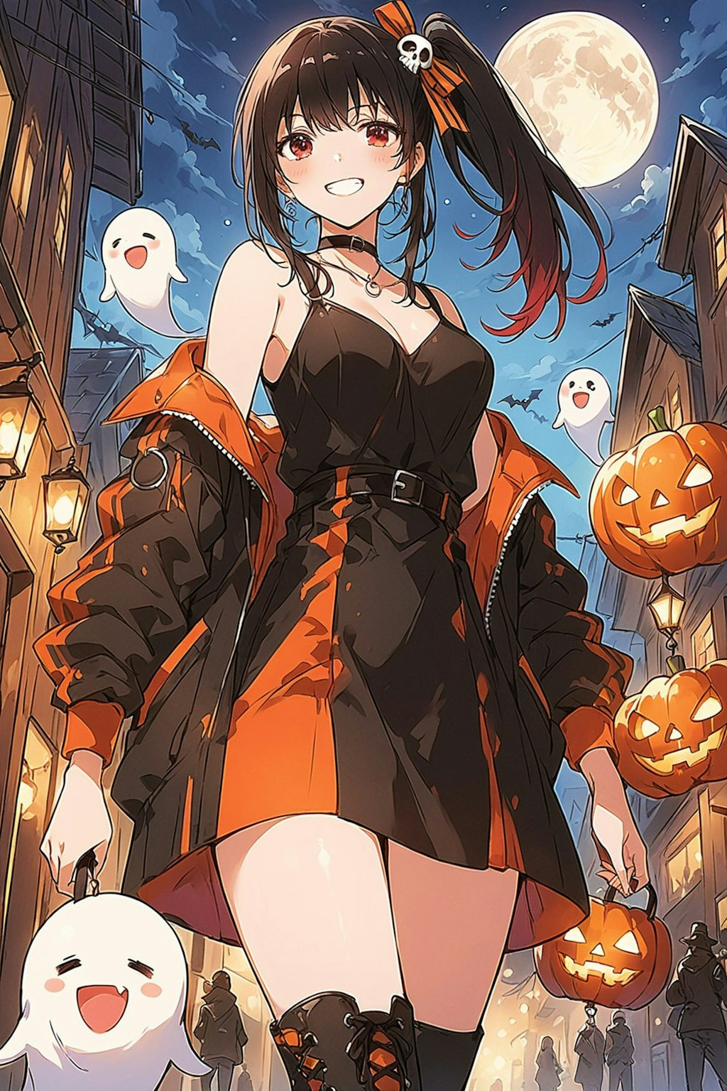 お化けさんとハロウィンお散歩