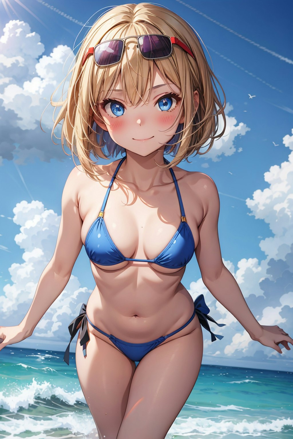 夏の海辺