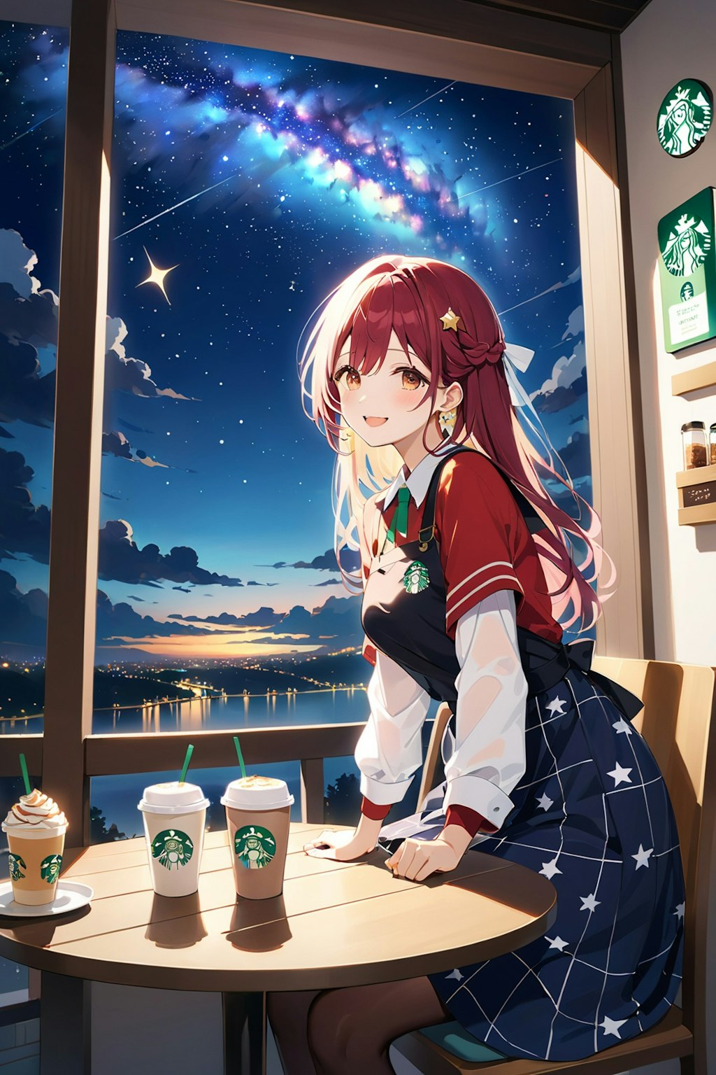 starbucksへ行く