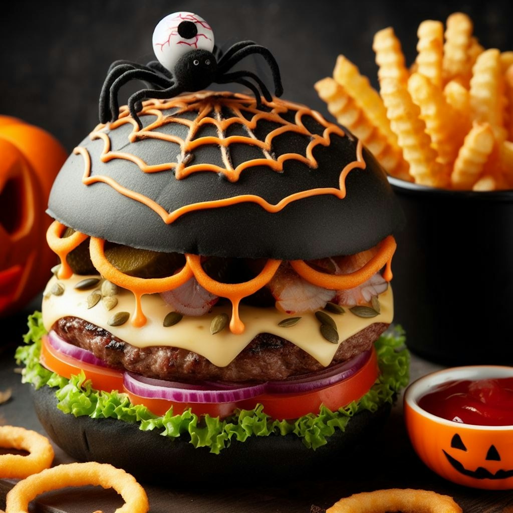 🎃おばけバーガー🍔🍟🥤