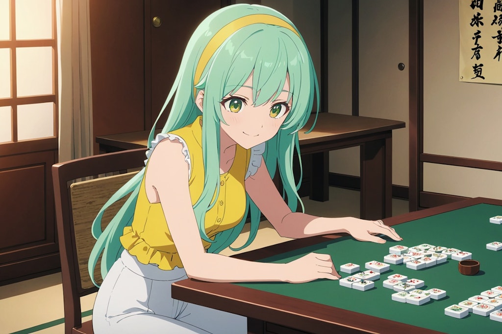 Mahjong battle (vs. Shouko)