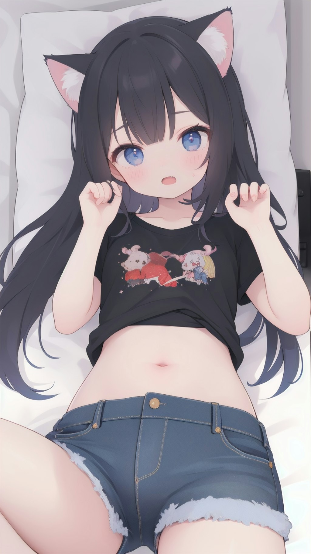 Tシャツホットパンツ