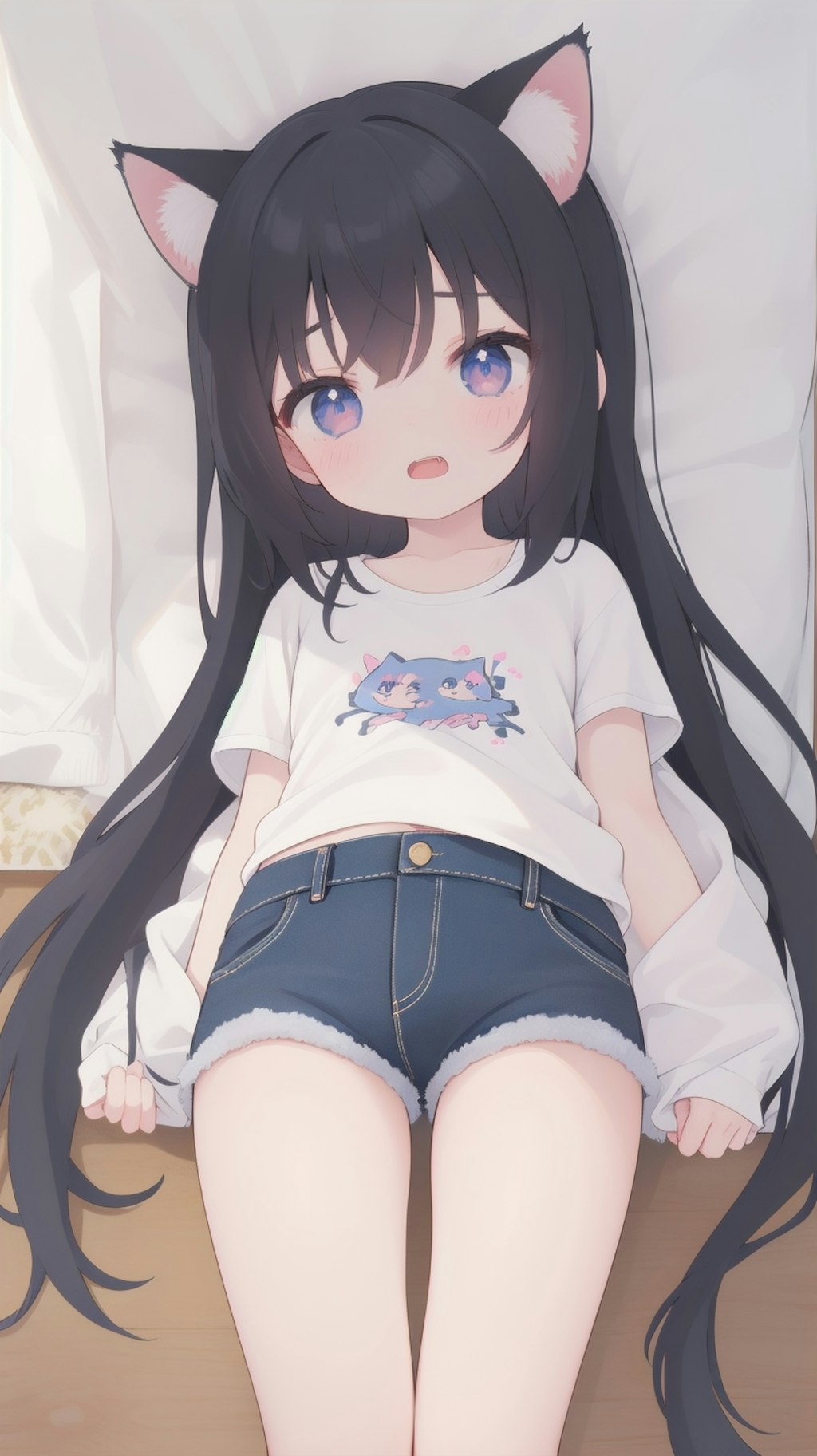 Tシャツホットパンツ