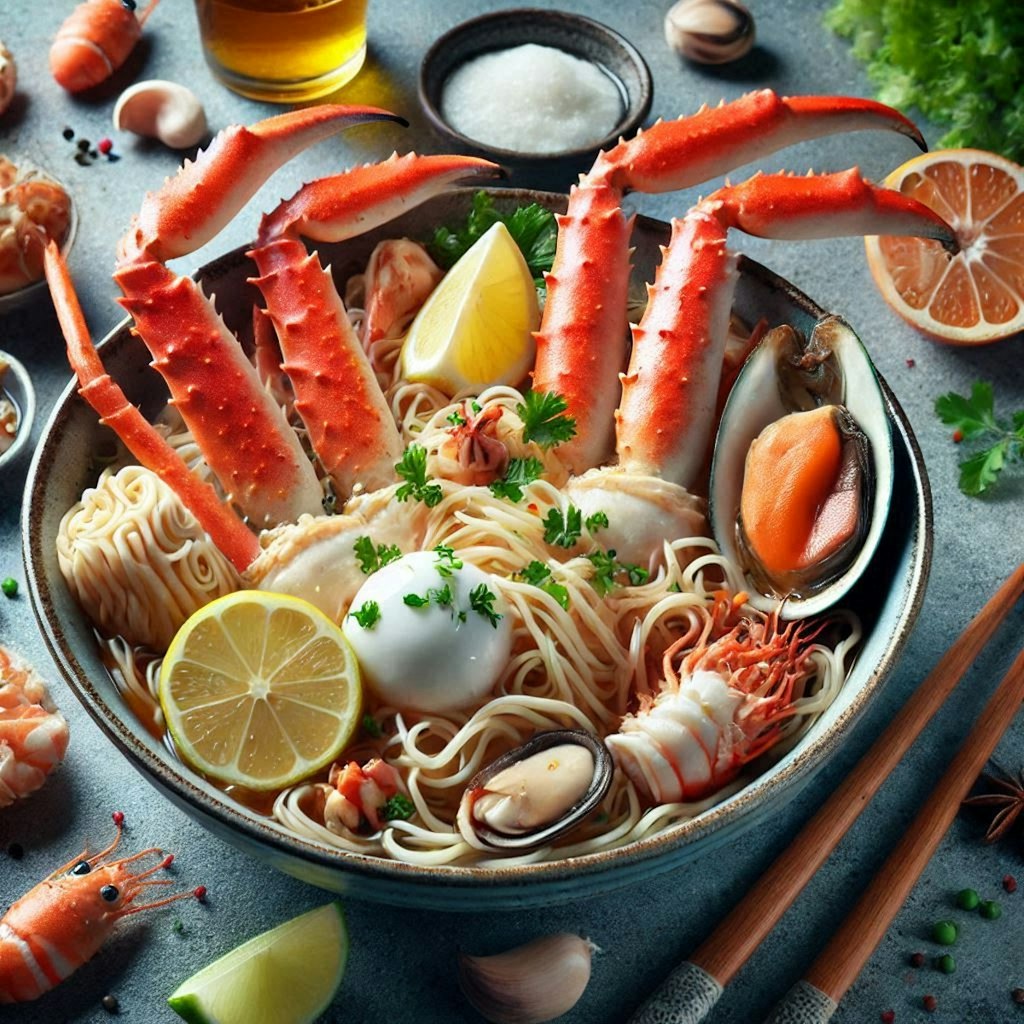 海老を駆逐するseafood noodle