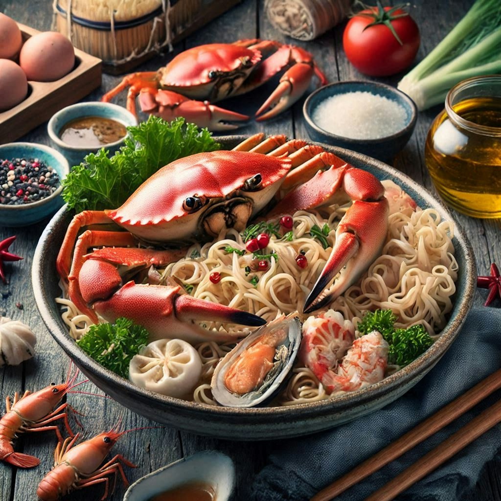 海老を駆逐するseafood noodle