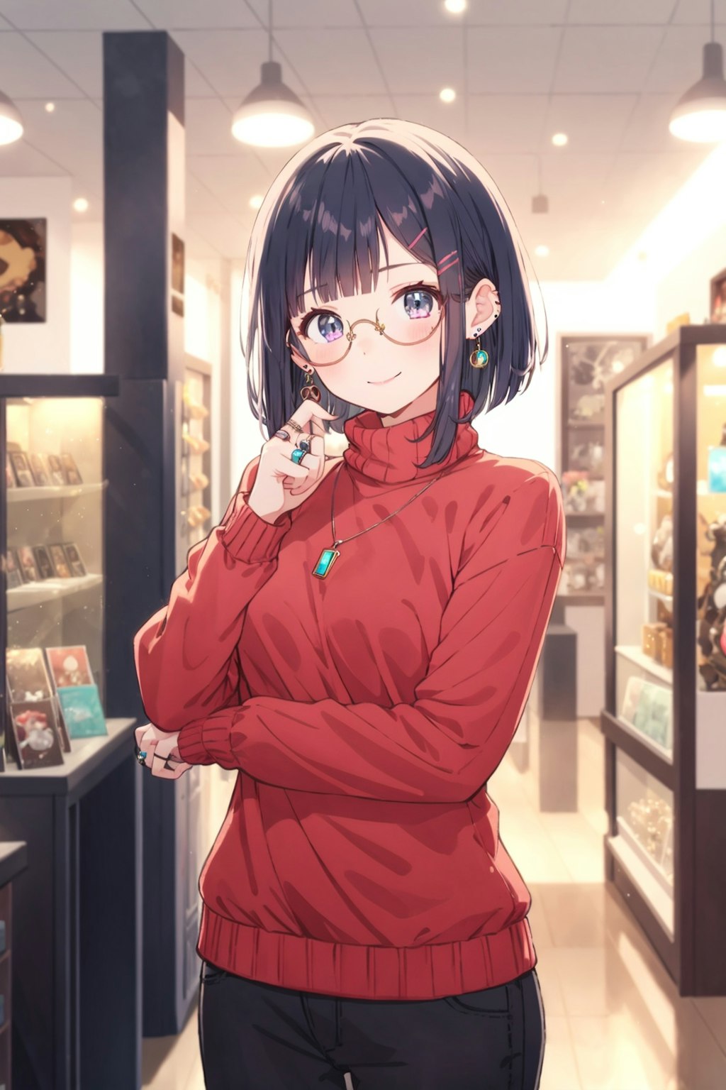 指輪💍✨を選ぶメガネちゃん👓✨