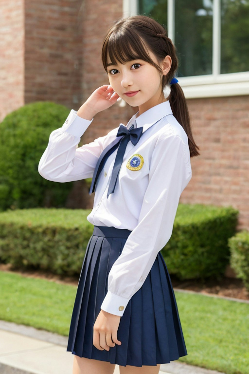 うちの学校の冬制服可愛いでしょ！