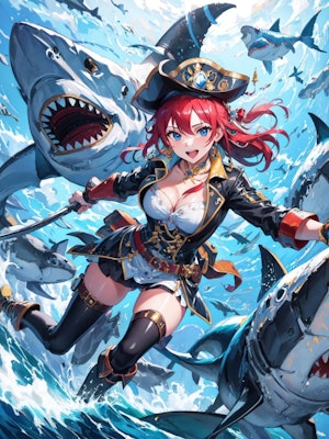 サメと女海賊