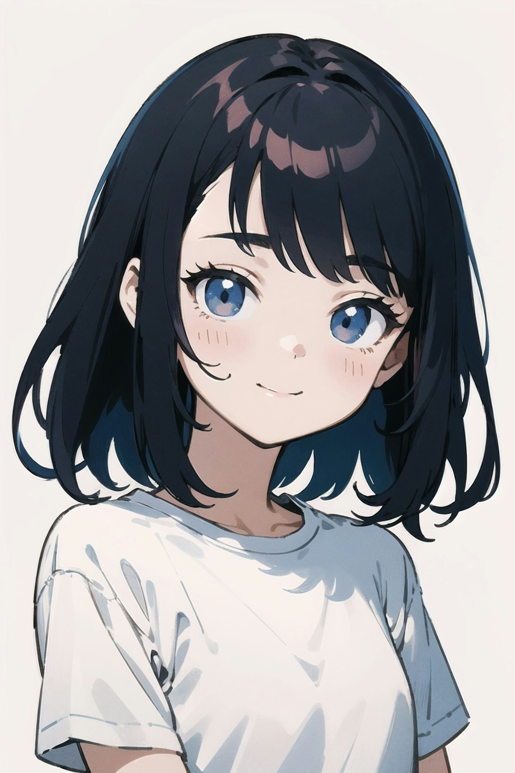 Tシャツ着てる女の子