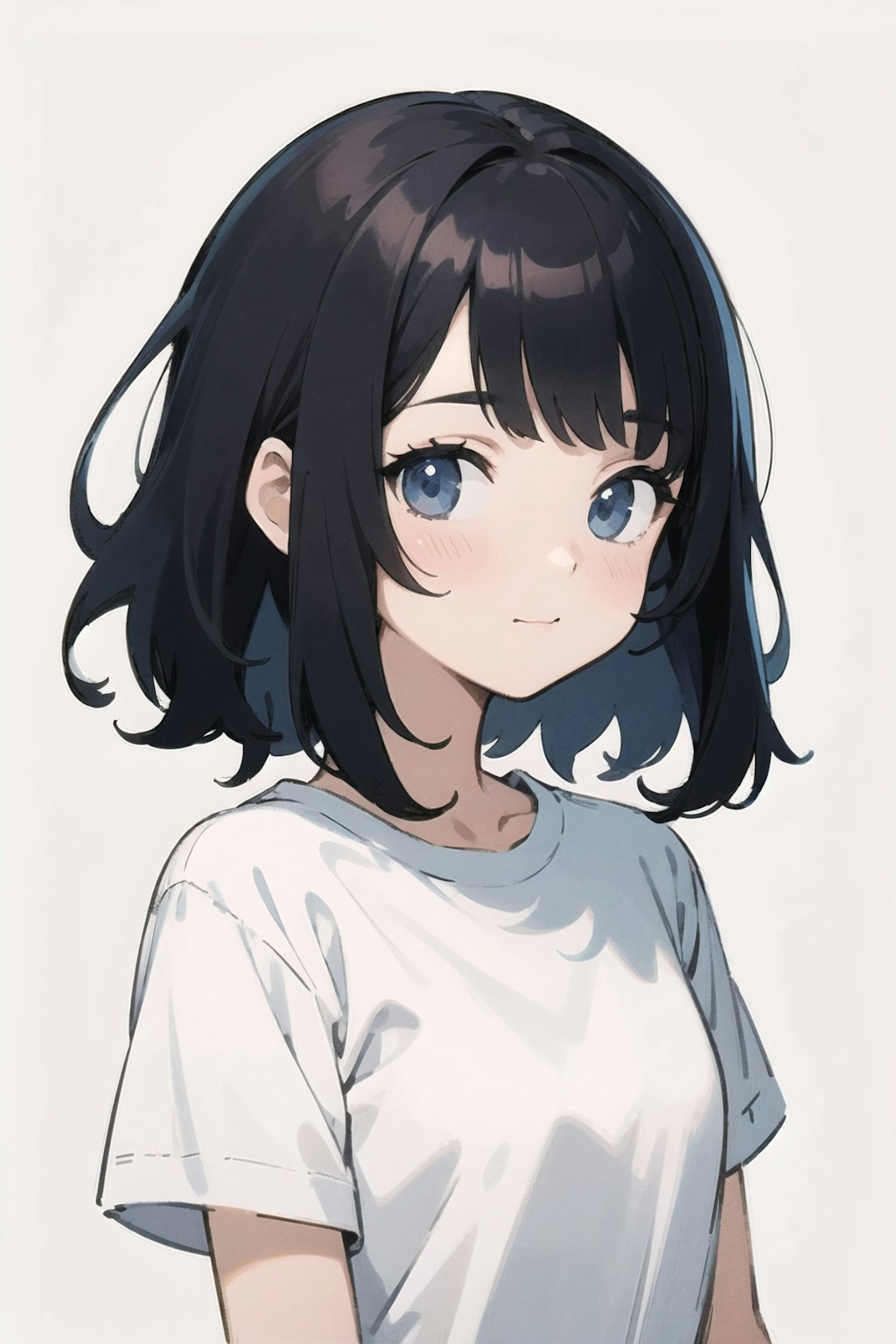 Tシャツ着てる女の子