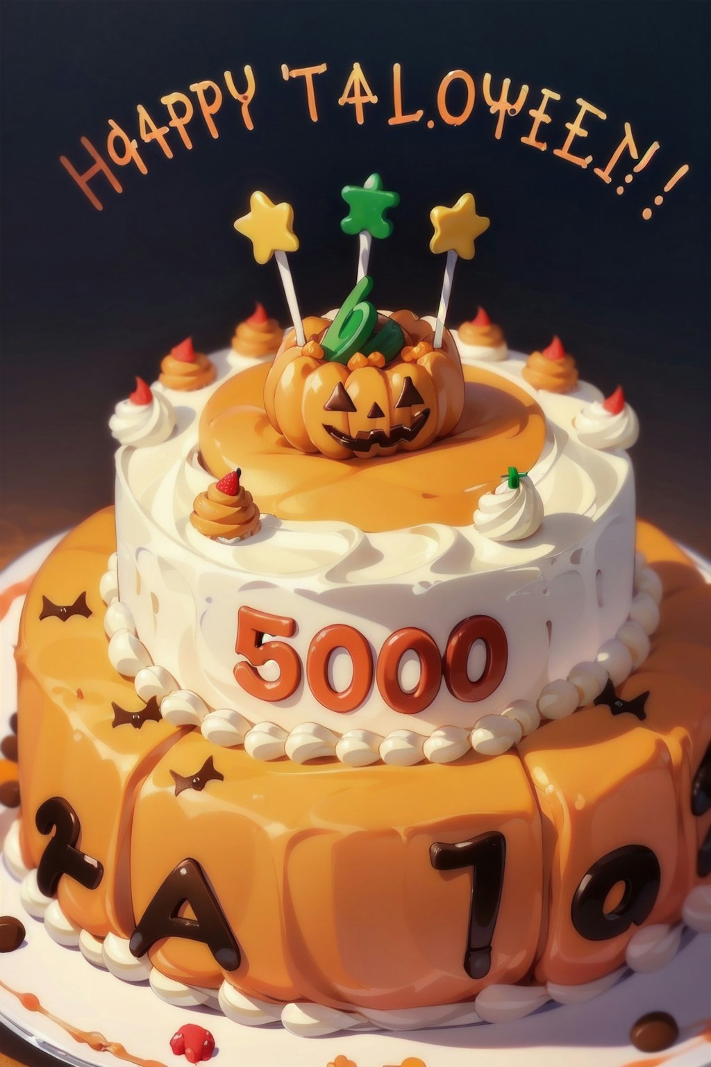 happyHalloweenケーキ