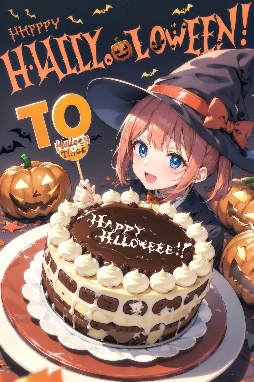 happyHalloweenケーキ