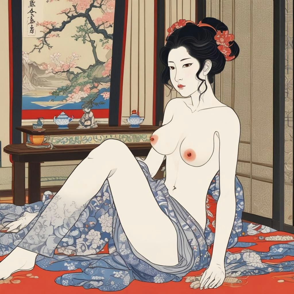 浮世絵の女性