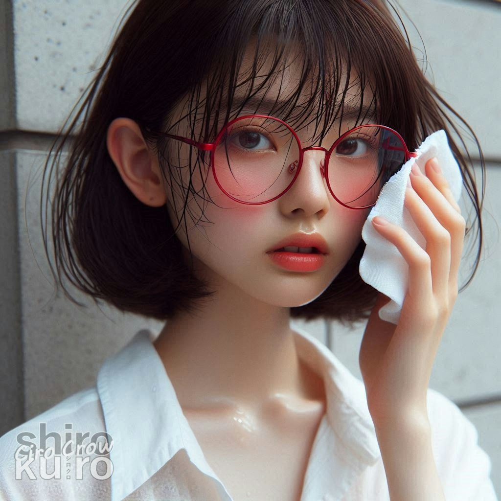眼鏡女子 楓の夏