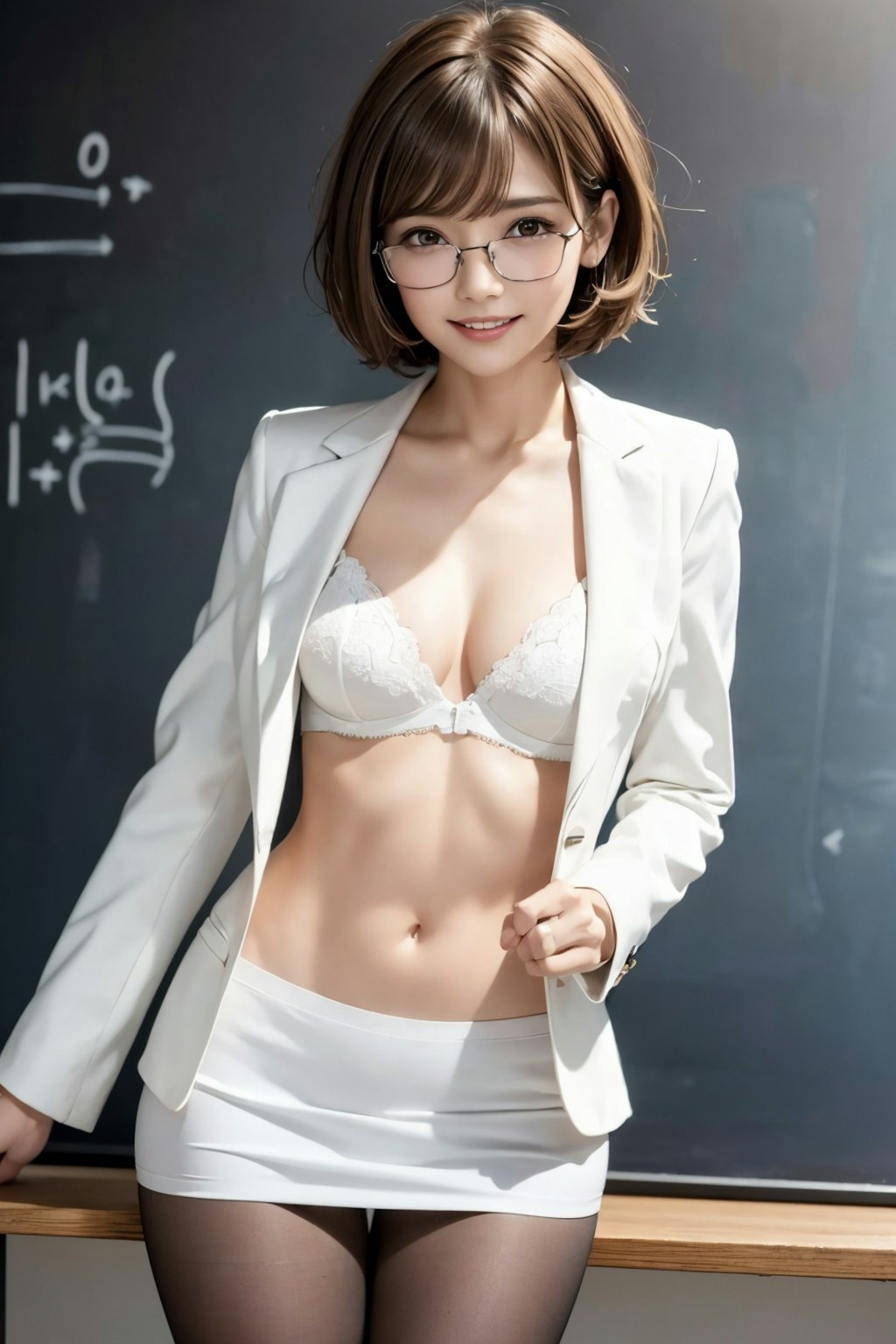 数学教師の れなちゃん R-18