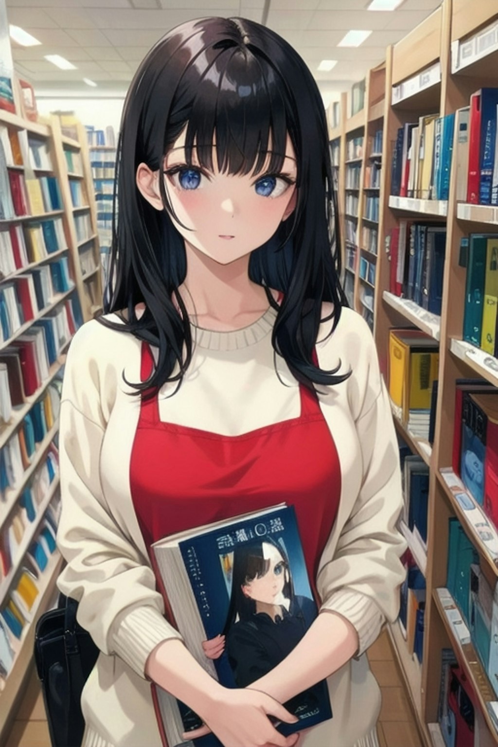 本屋の女性