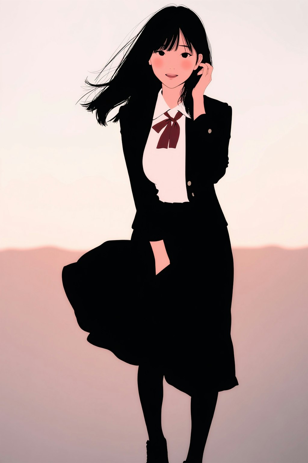 女性（flat color 3）