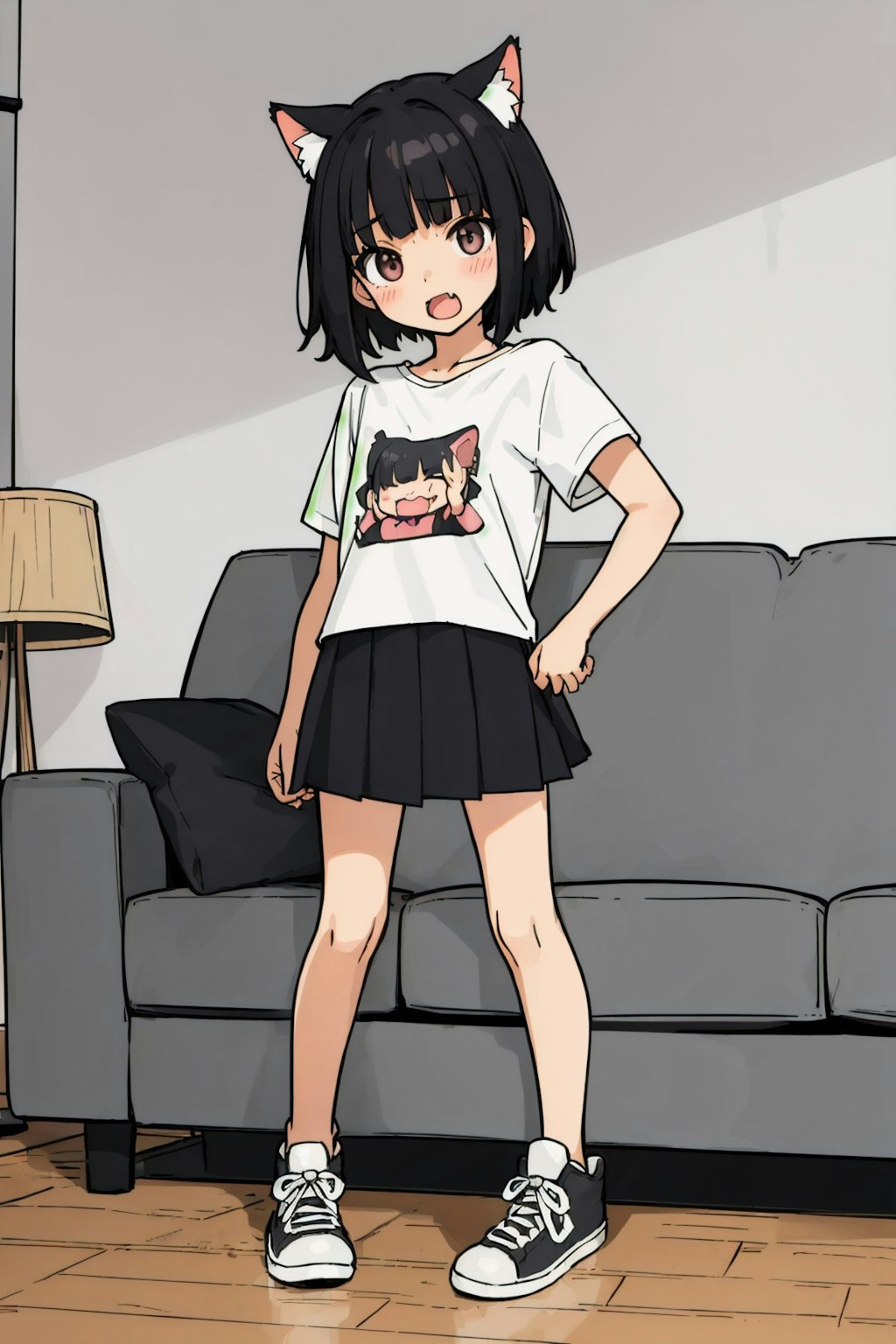 ミニスカの女の子