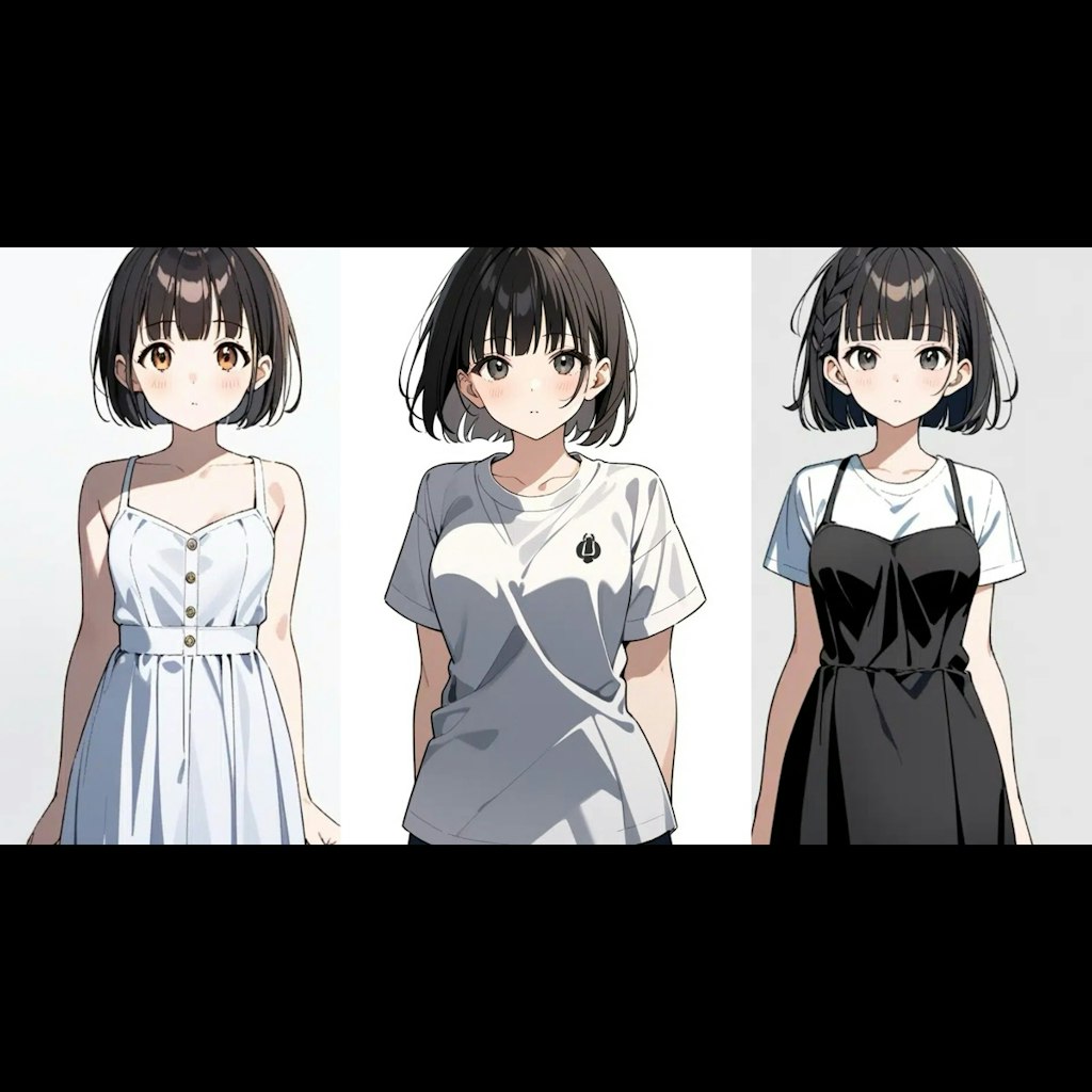 黒髪無料公開キャラクター