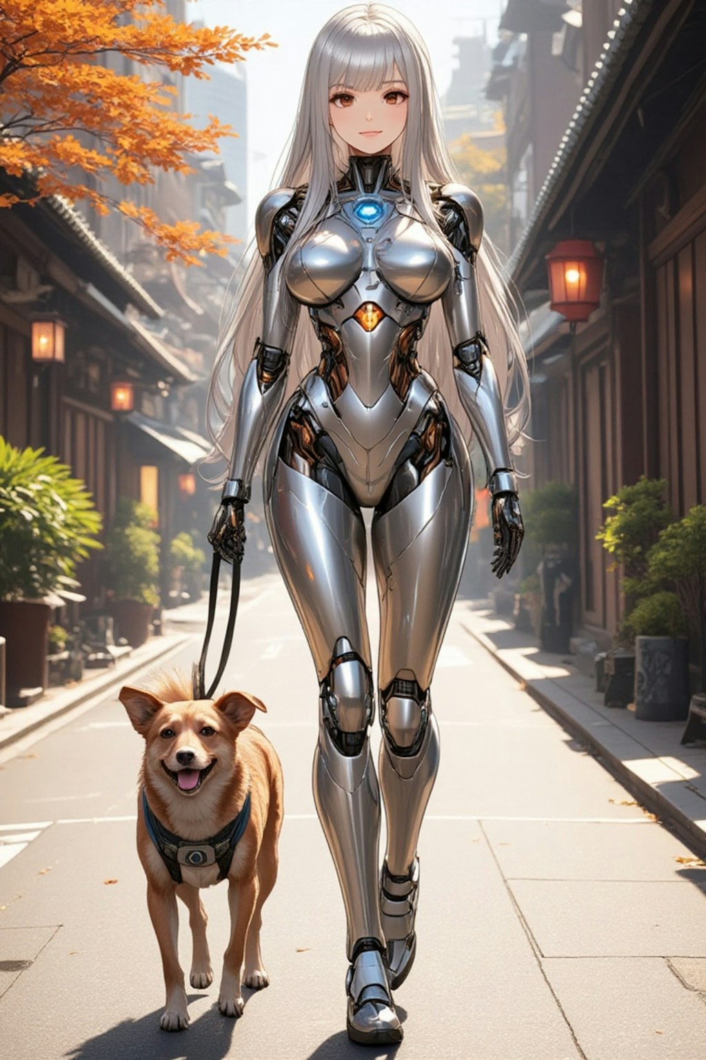 犬とメカ子