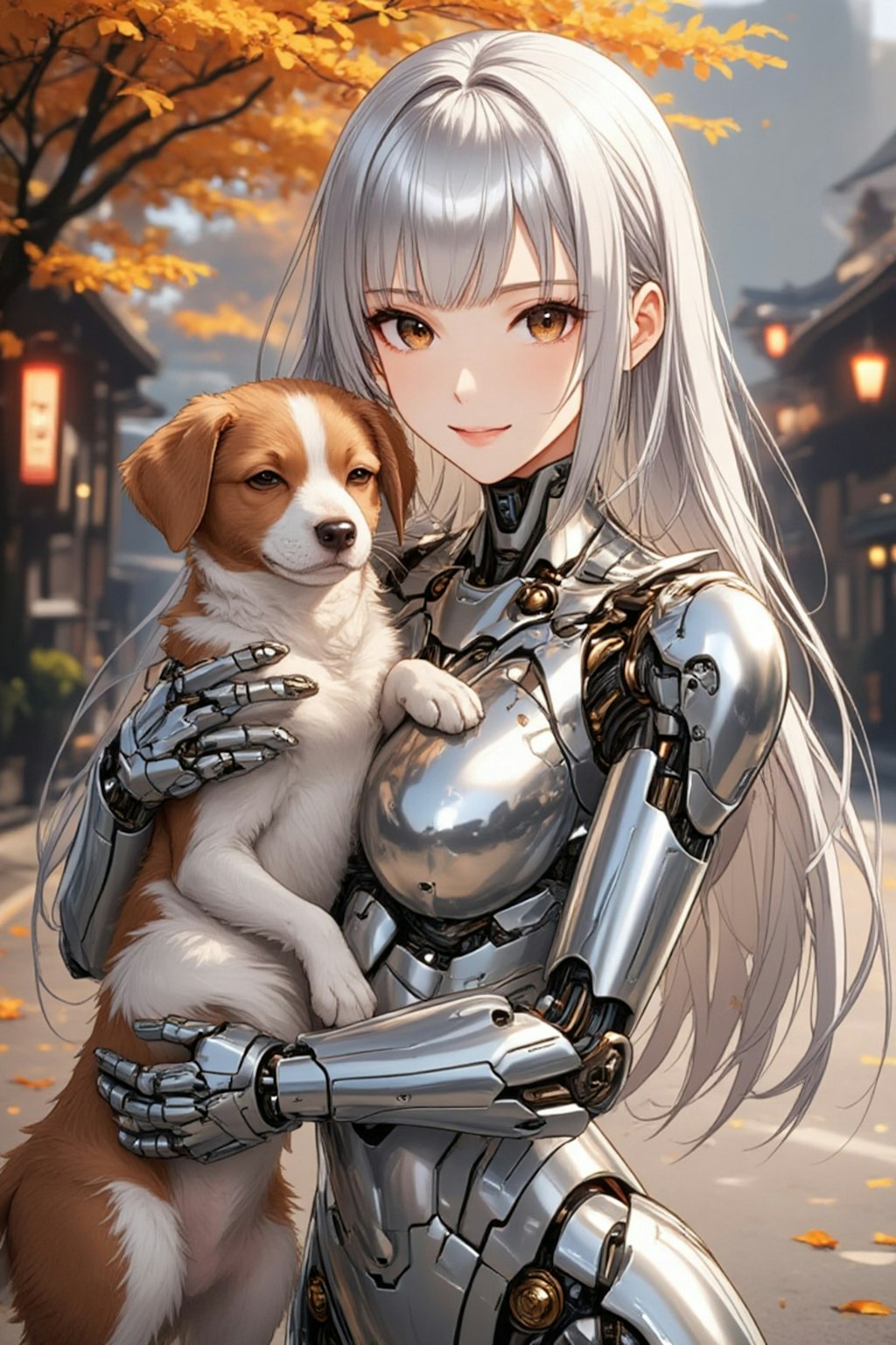 犬とメカ子