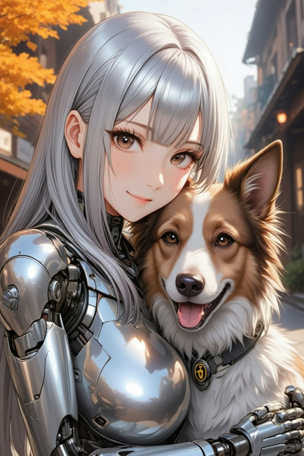 犬とメカ子