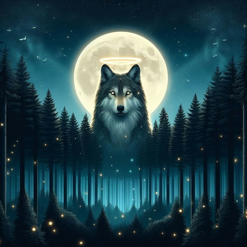 🌲🌛🐺