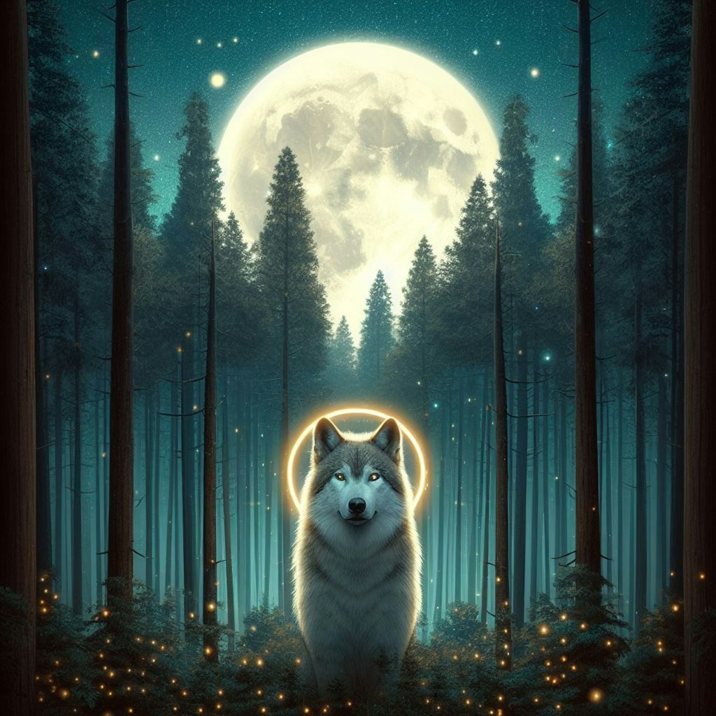 🌲🌛🐺