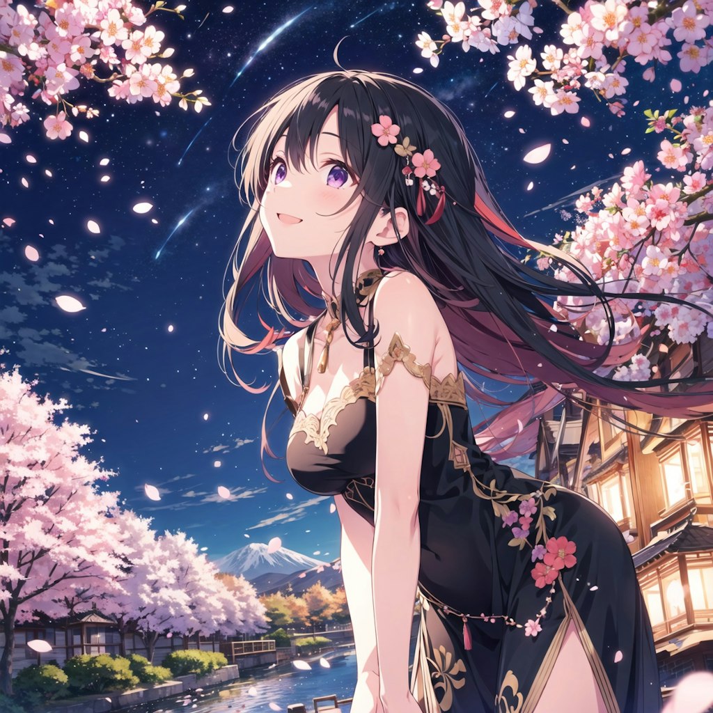 夜桜