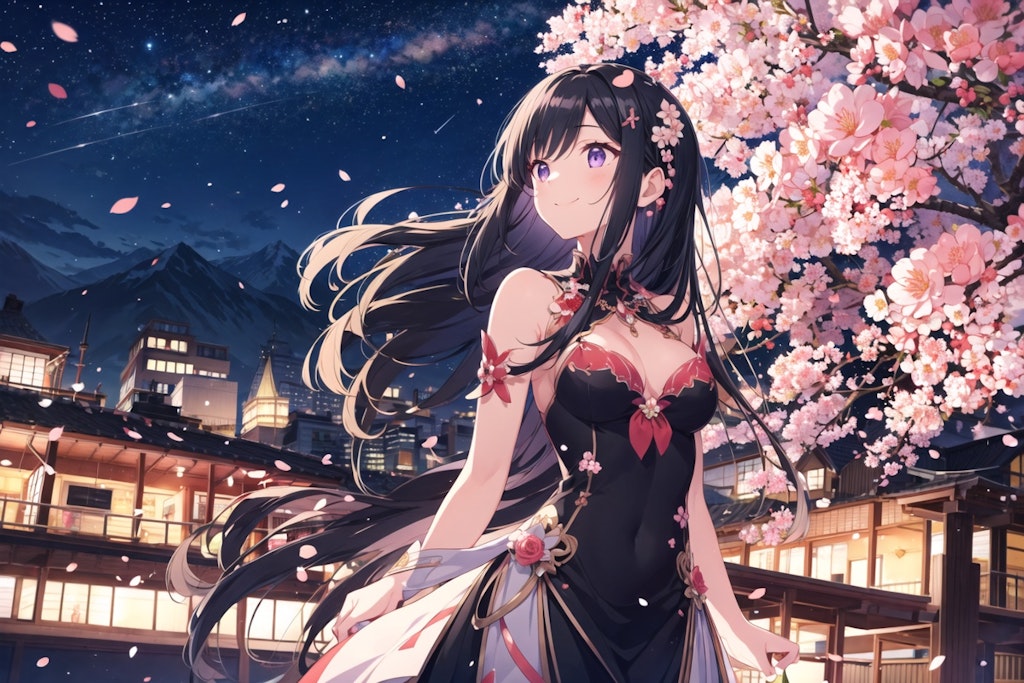 夜桜